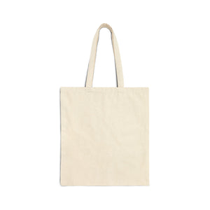 Back of the natural canvas tote bag, plain with 20 inch handles