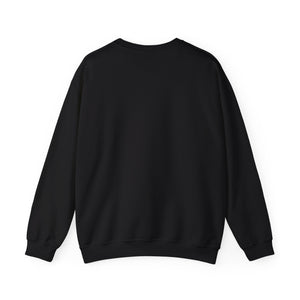 Back of the black I Did It for the (Book) Nookie crewneck sweatshirt, plain