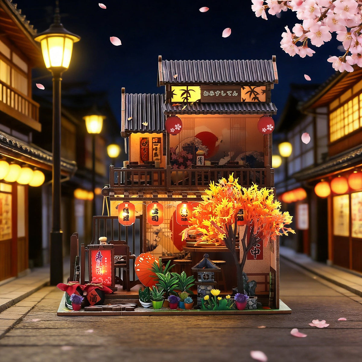 Nook & Things Wawei Sushi House at night